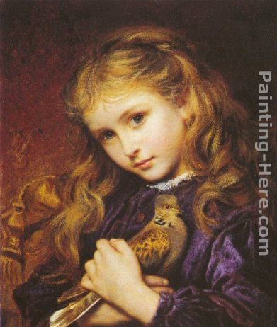 The Turtle Dove painting - Sophie Gengembre Anderson The Turtle Dove art painting